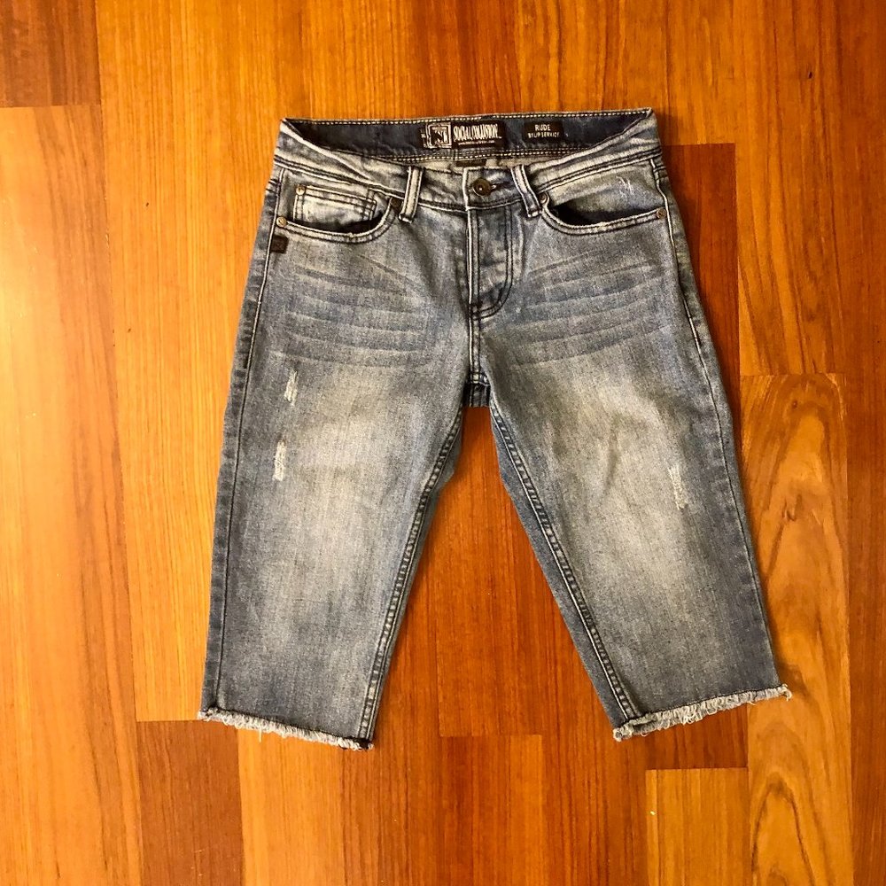 Lip Service Social Distortion "Rude" Long Shorts sz 30